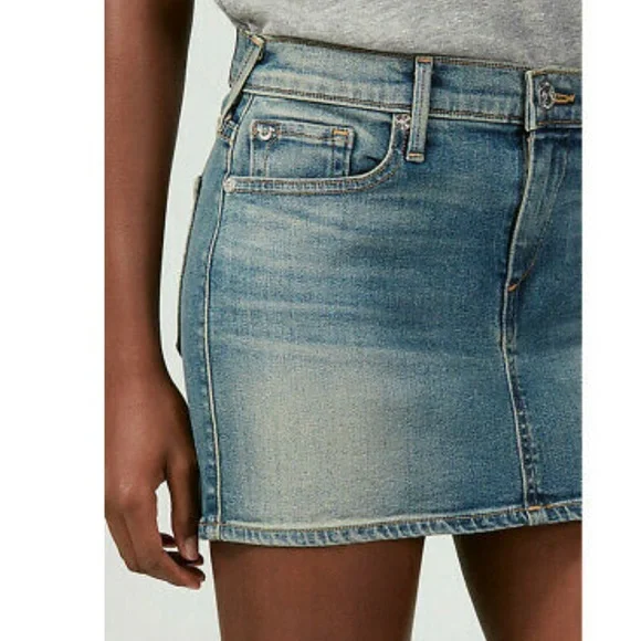 True Religion Women's Alexia Denim Mini Skirt in Eastern Canal Size 23 - Picture 2 of 10